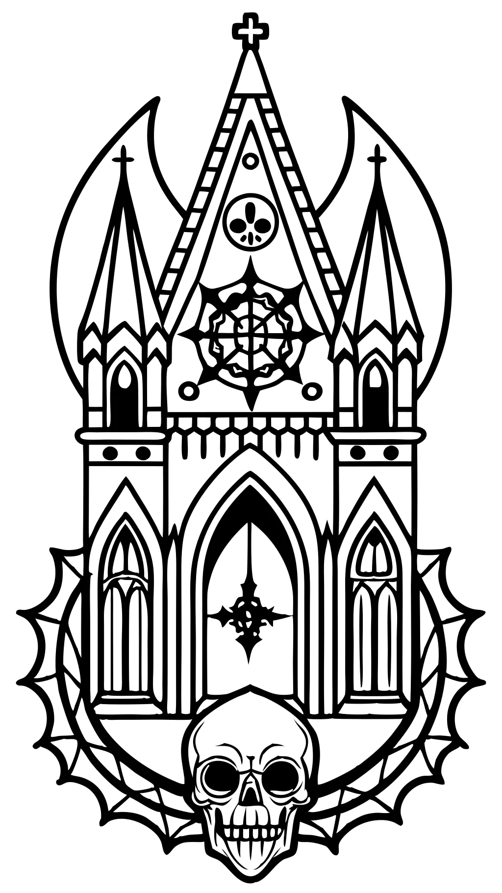 gothic coloring pages for adults